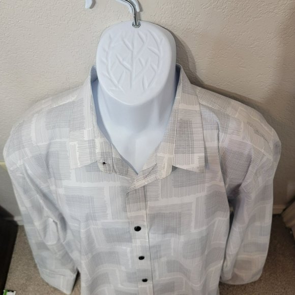 Duchamp London Men's Button Down Shirt with Miter Cuffs Size XL EUC - Picture 3 of 9